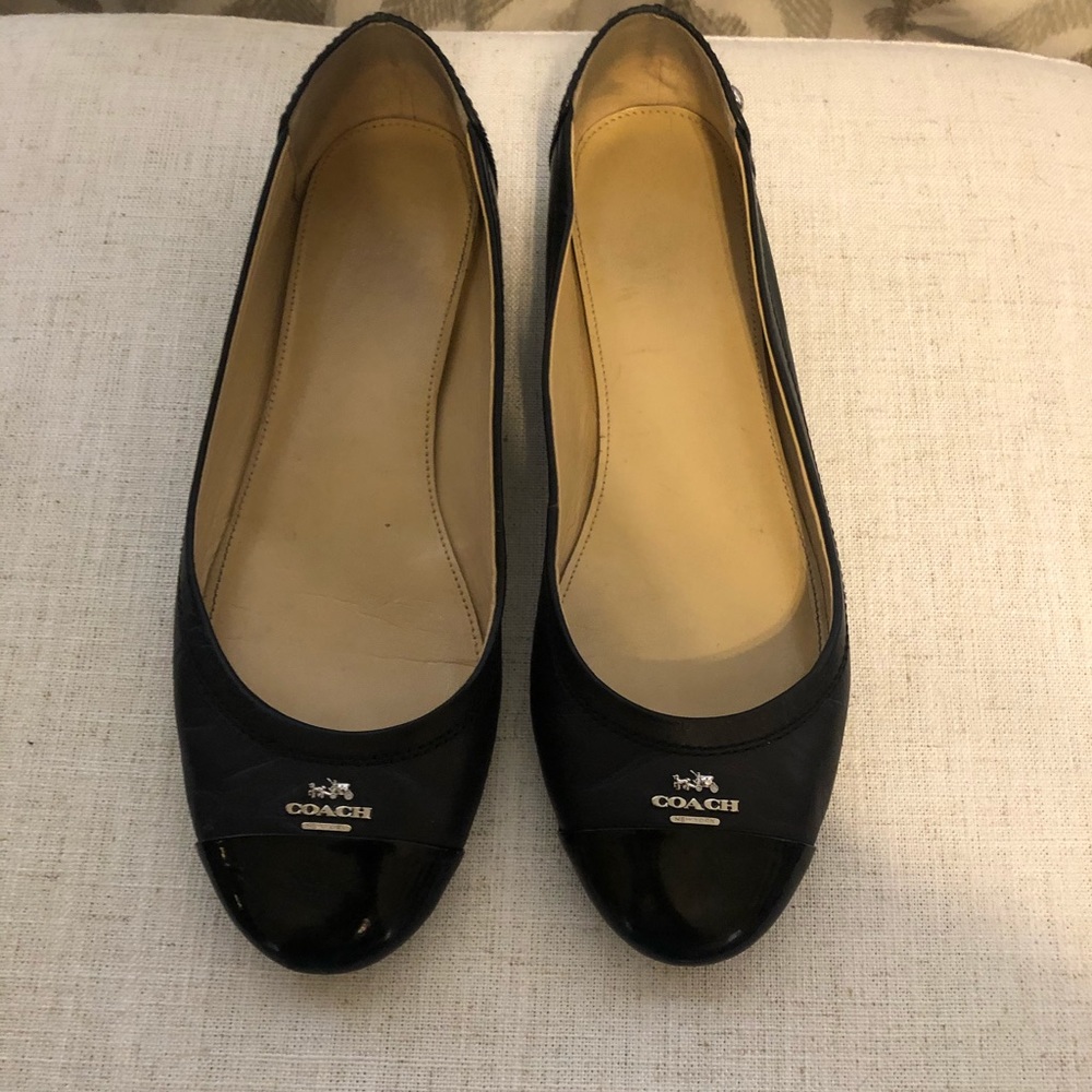 Black Coach Flats - Picture 6 of 7